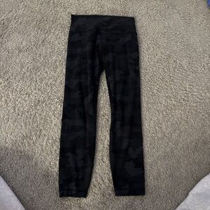 lululemon athletica Kids Black Patterned Leggings